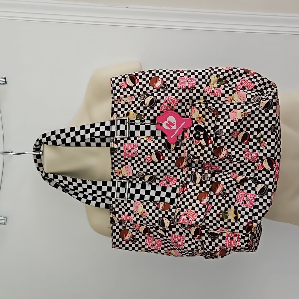 Harajuku Lovers Checkered Girls Large Tote Bag